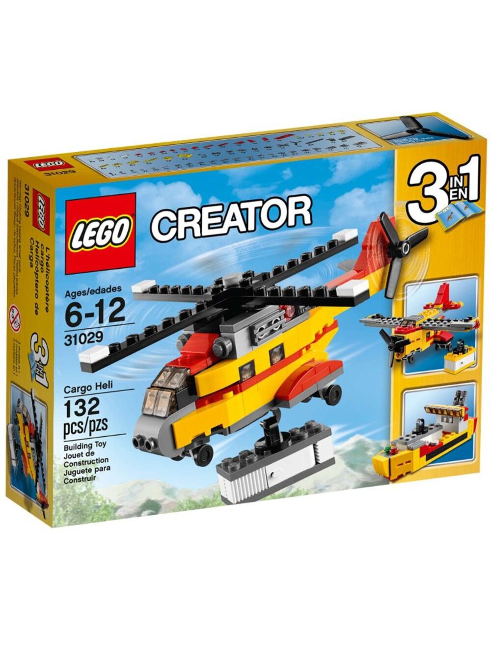 LEGO Creator 31029 Cargo Heli 3-in-1 – Retired Complete w/ Box & Instructions